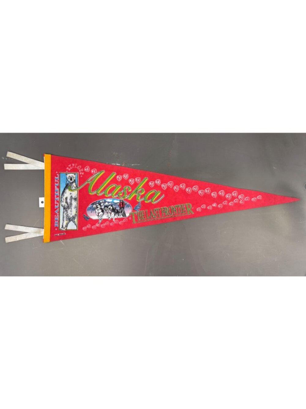 Vintage 1994 Alaska “The Last Frontier” pennant